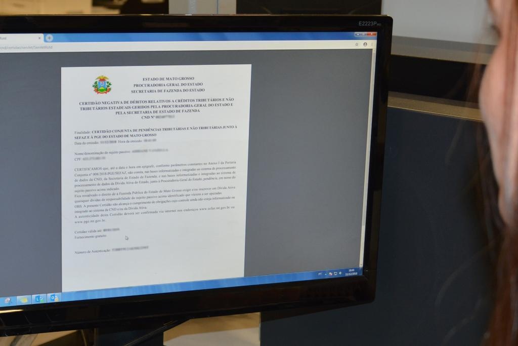Governo altera para 60 dias a validade das certidões negativas de débito