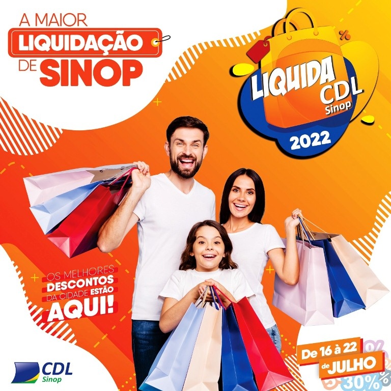 CDL realiza neste mês o liquida Sinop com descontos que podem chegar a 70%