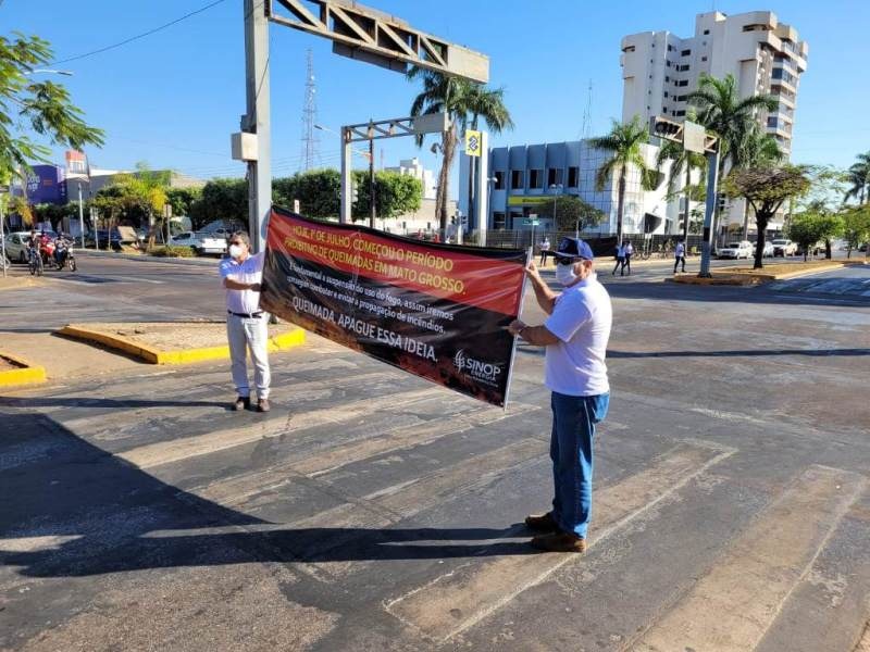 Sinop Energia lança campanha de prevenção a queimadas com blitz orientativa