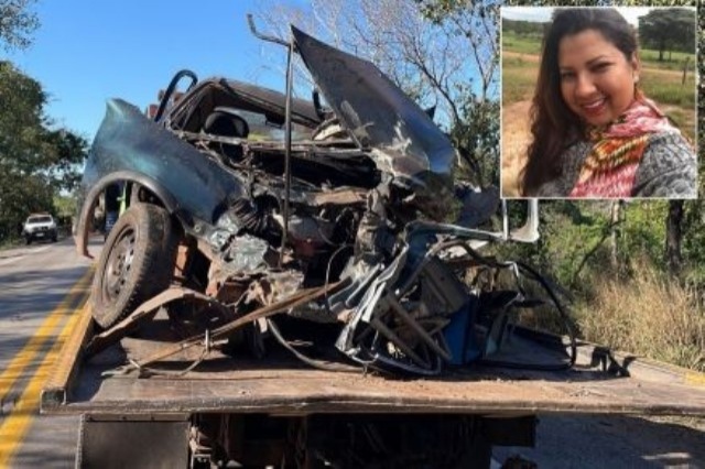 Mulher morre após colidir veículo contra carreta na BR-364
