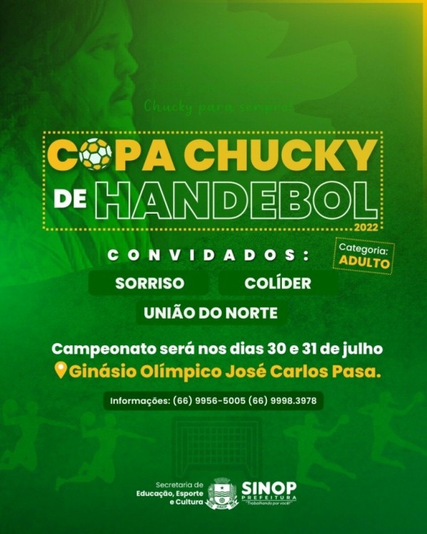 Prefeitura realiza 1º Copa Chucky de Handebol 2022