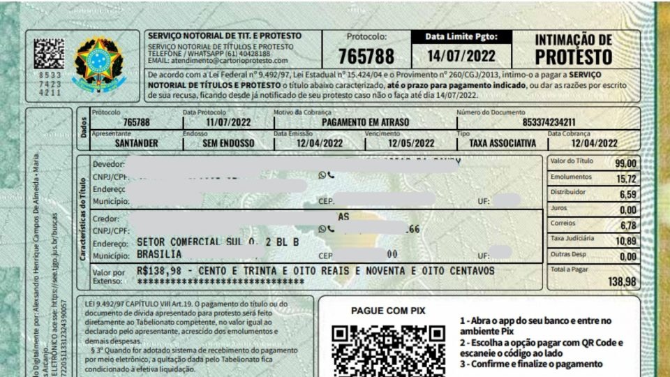 Cartórios de Mato Grosso alertam para golpe de intimações falsas para pagamento de dívidas