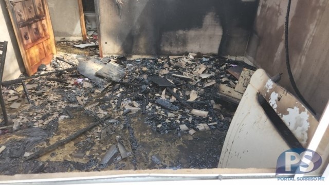 Sorriso: criança brinca de acampamento e põe fogo em casa