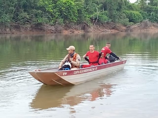 Bombeiros encontram corpo de homem que se afogou no rio Teles Pires em Sinop
