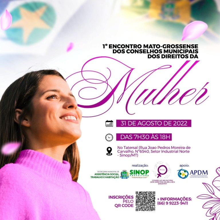 Sinop sediará 1º Encontro Mato-grossense dos Conselhos Municipais dos Direitos da Mulher