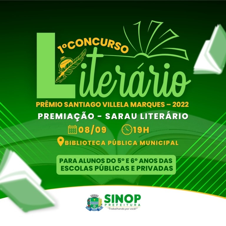 Vencedores de concurso literário serão premiados nesta quinta