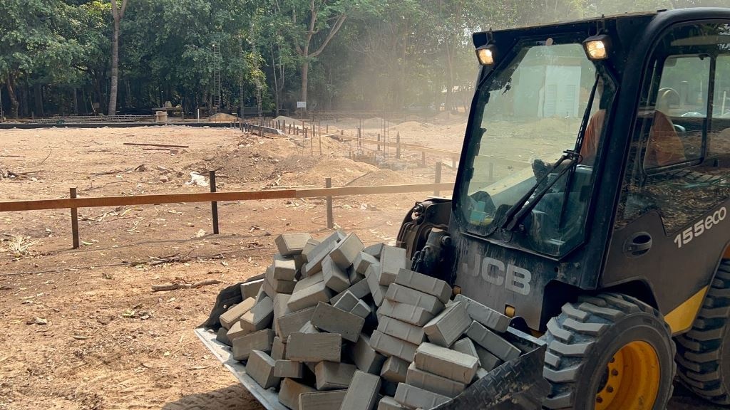 Parque Florestal está com cerca de 50% das obras concluídas