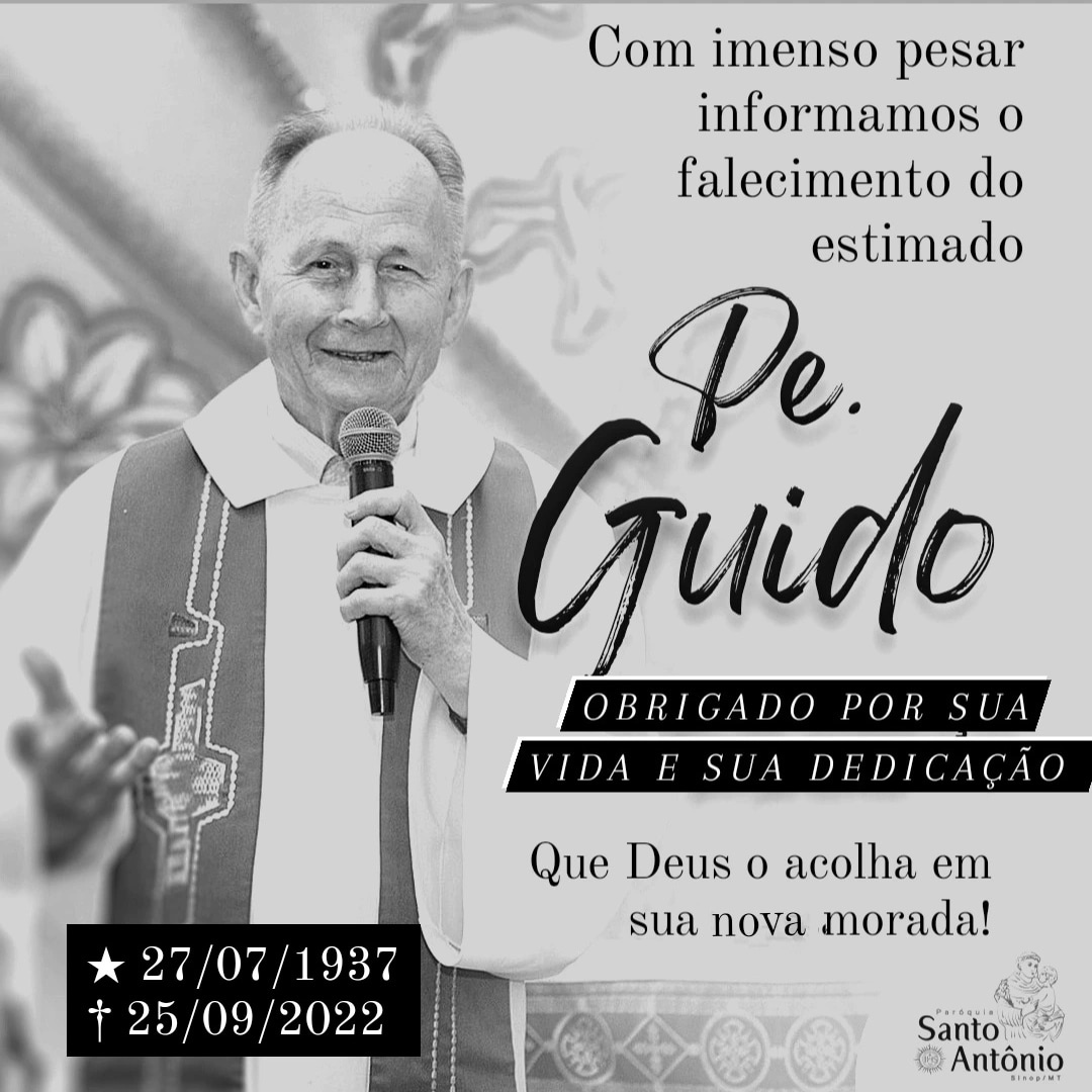 Nota de pesar pelo falecimento do Pe. Guido Kuhn