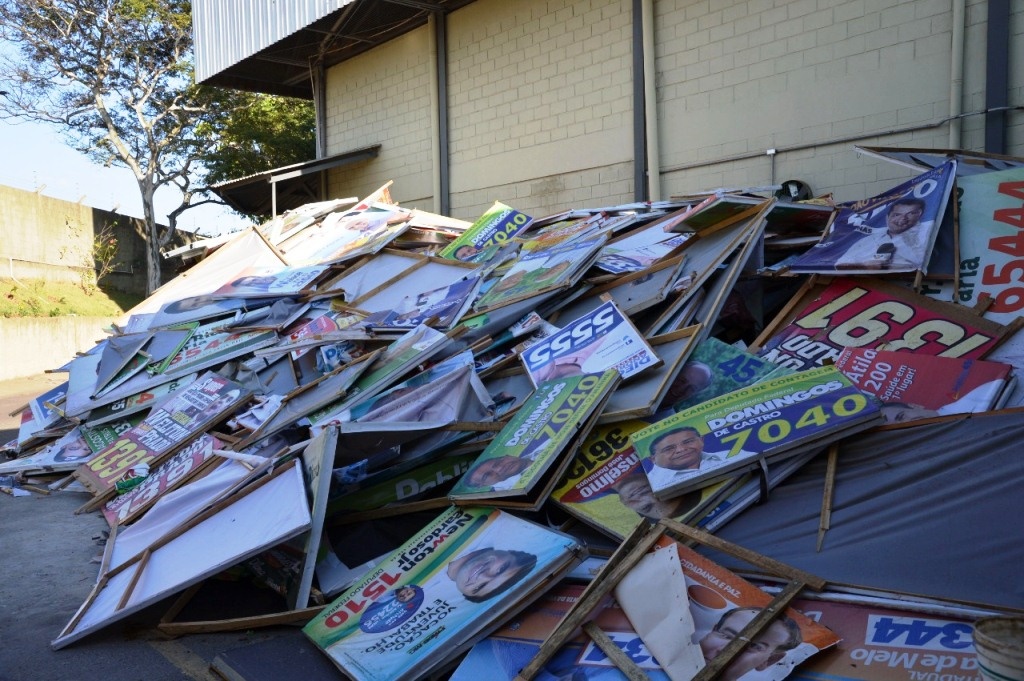 Em Sorriso, material de propaganda política será reciclado