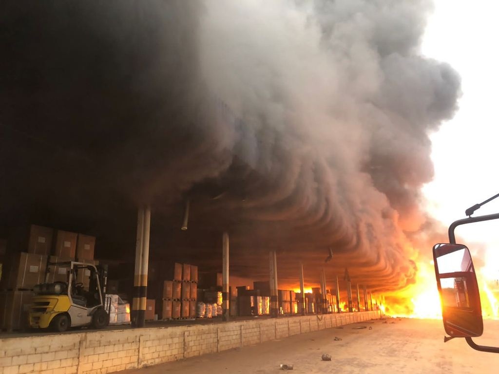 Incêndio atingiu empresa de fertilizantes em Sorriso