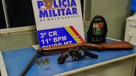 Homem é preso com armas de fogo em Sinop