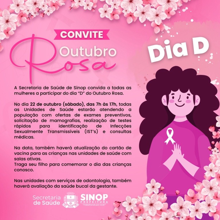 Secretaria faz sábado dia D do Outubro Rosa
