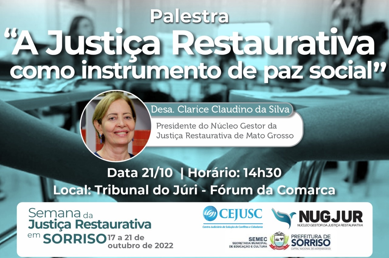 Desembargadora promove encerramento da Semana de Práticas Restaurativas