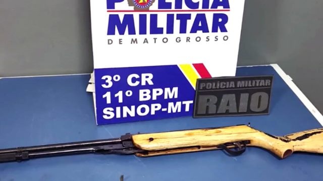 Sinop: PM evita homicídio após prender jovem com arma de fogo