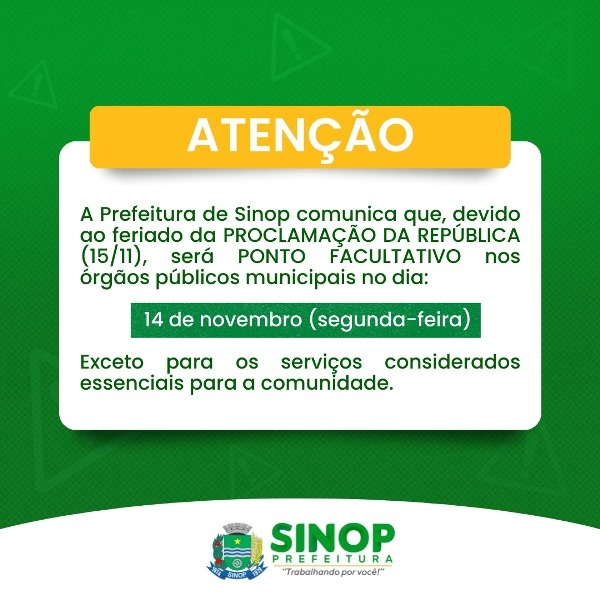 Confira o que funcionará neste feriado da Proclamação da República