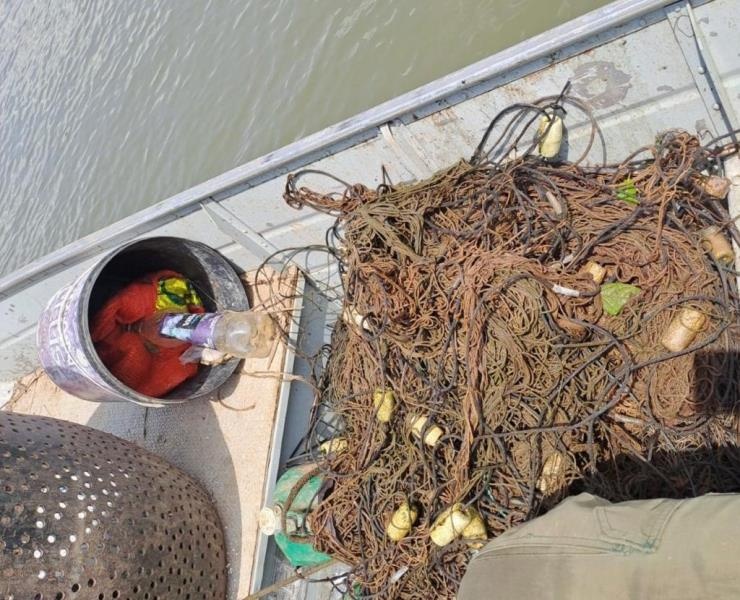 Sema e PM devolvem ao Rio Manso 30 unidades de pescado apreendidos em operação