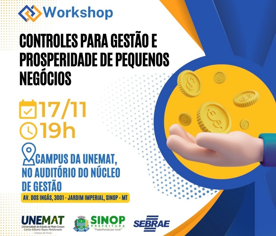 Prefeitura realiza workshop gratuito sobre gestão e prosperidade de pequenos negócios
