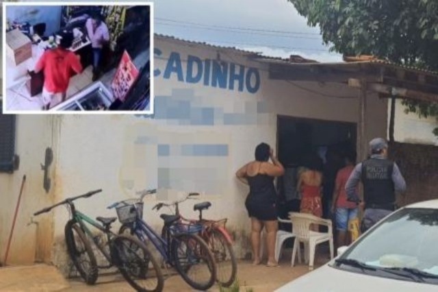 Idoso dono de mercearia enfrenta ladrões e dá tapa em arma