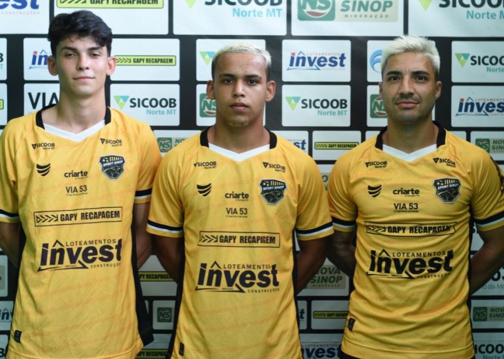 Sport Sinop anuncia mais três jogadores do sistema ofensivo