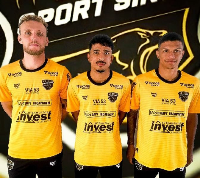 A Diretoria do Sport Sinop anuncia mais três reforços para a sequência do Campeonato Mato-grossense