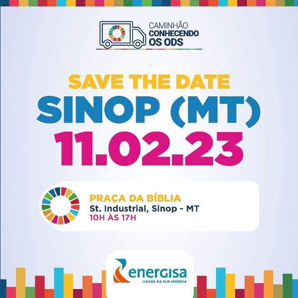 Sinop vai poder conhecer os ODS nesse final de semana