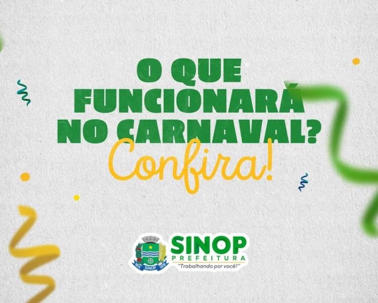 Prefeitura terá ponto facultativo no Carnaval com serviços essenciais mantidos