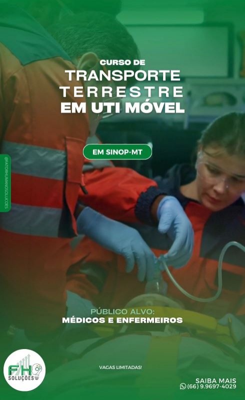 Sinop terá Curso de Transporte Terrestre em UTI Móvel