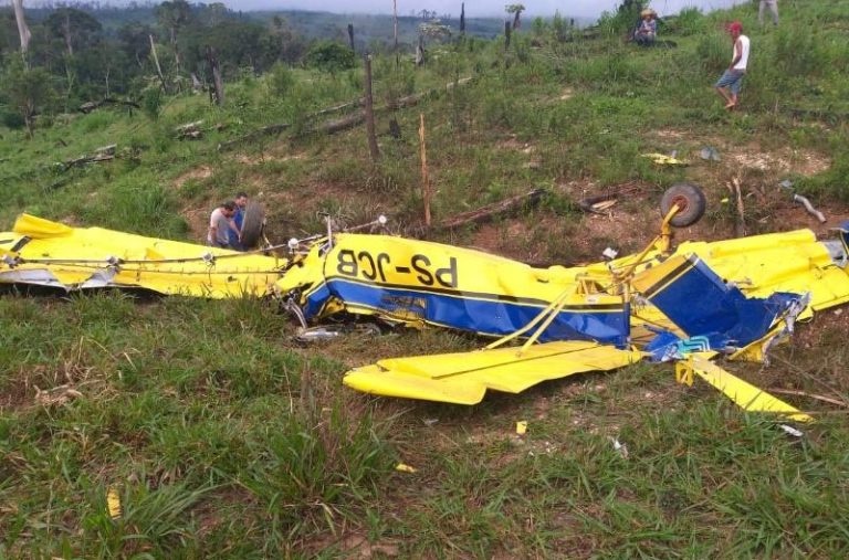 Piloto morre após queda de avião em MT