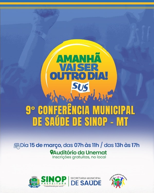 Sinop recebe 9ª Conferência de Saúde para debater melhorias nos serviços do SUS