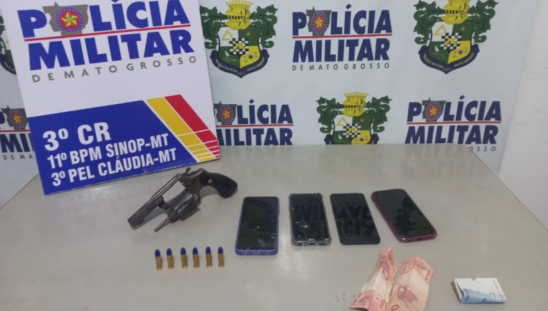 Sete pessoas são presas por formação de quadrilha e tentativa de roubo em Cláudia