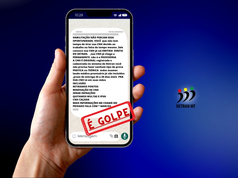 Detran-MT alerta sobre golpes envolvendo emissão de CNH e leilão de veículos