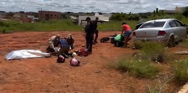 Casal em motocicleta é perseguido por criminosos e jovem é morto a tiros em Sorriso