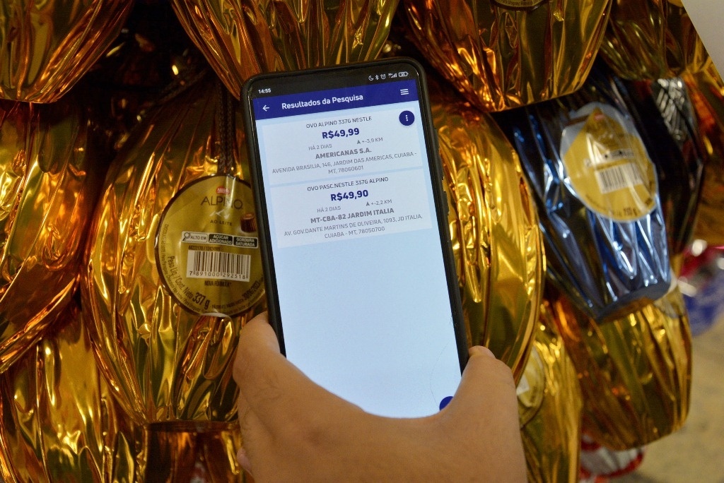 Use o App Nota MT para pesquisa de preços de pescados e ovos de Páscoa