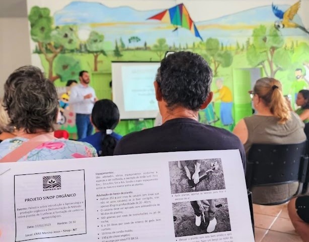 Empaer realiza em Sinop projeto que promove e difunde a produção orgânica de alimentos