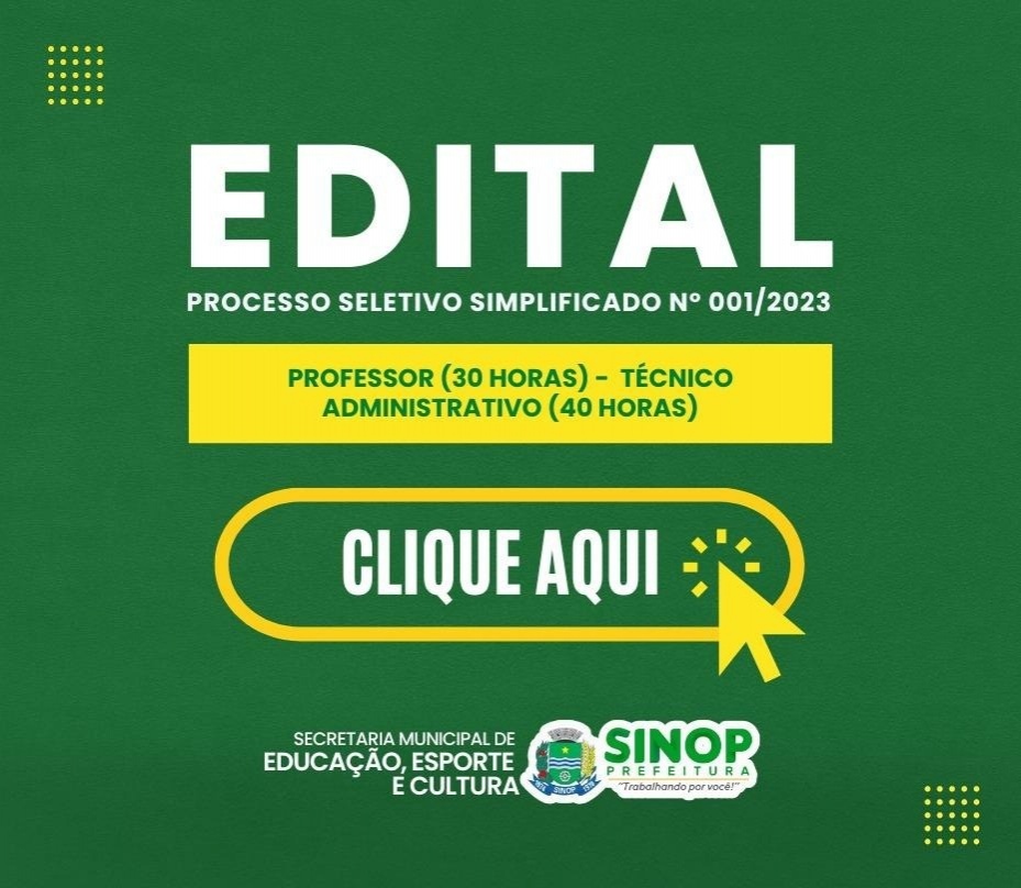 Inscrições do processo seletivo para professores e técnicos administrativos seguem até quinta-feira (20)