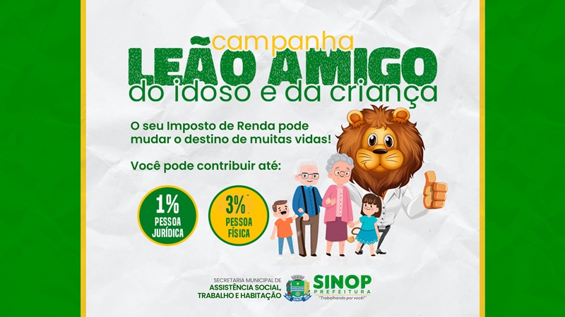 Prefeitura ministrará palestra Leão Amigo do Idoso e da Criança nesta sexta-feira (21) na Norte Show