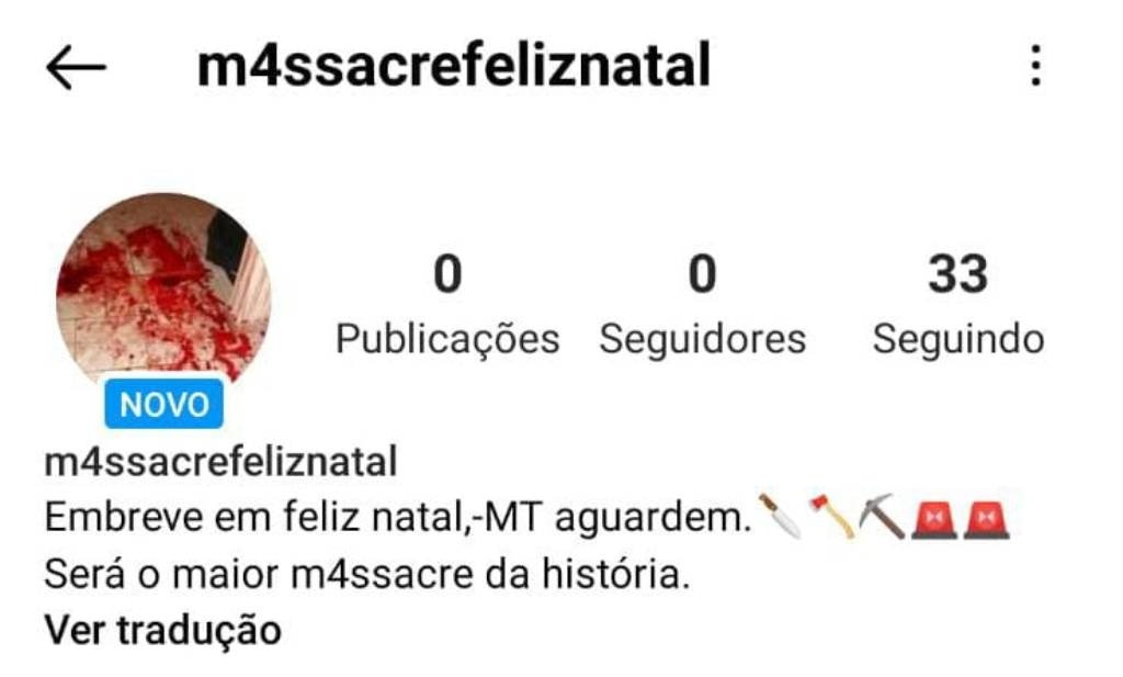 Criador de perfil sobre massacre é impedido de fazer novas publicações