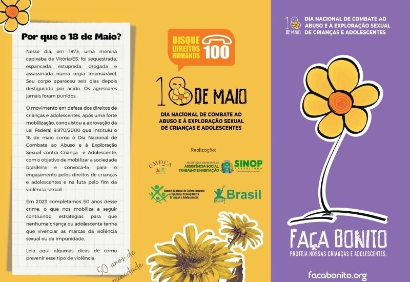 Prefeitura organiza ações de conscientização contra abuso e exploração sexual de crianças e adolescentes em Sinop