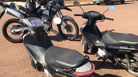 PM recupera motos roubadas em assalto a distribuidora de medicamentos em Sinop