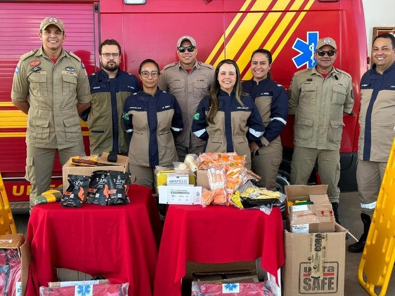 UHE Sinop entrega equipamentos para o 4ª Batalhão do Corpo de Bombeiros