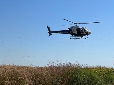 Buscas por jovem desaparecida contam com o apoio do helicóptero da PM
