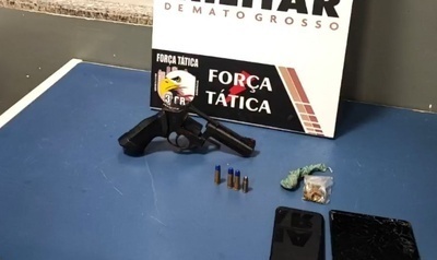 Dois são presos com arma de fogo em Sinop