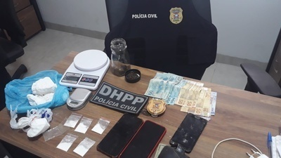 DHPP prende casal com droga avaliada em cerca de R$10 mil