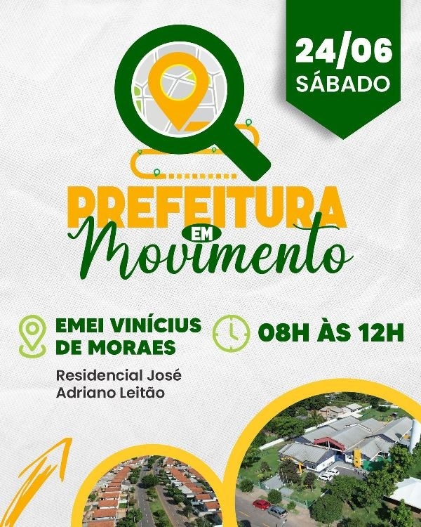 Moradores do Residencial Adriano Leitão receberão o projeto Prefeitura em Movimento neste sábado (24)