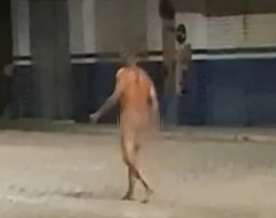 PM prende homem andando pelado no centro da cidade