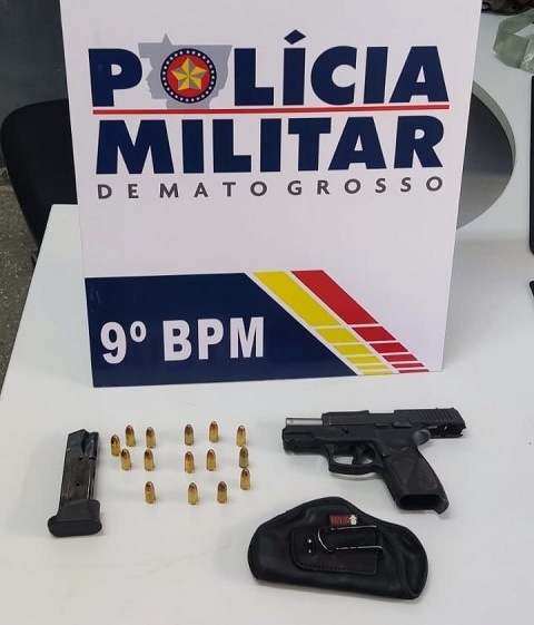 Homem é preso pela Polícia Militar por porte ilegal de arma