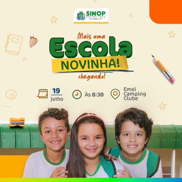 Prefeitura inaugura amanhã (19) Emei do Camping Club para mais de 300 alunos