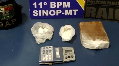 Sinop: Criminoso é flagrado enterrando droga e consegue fugir da PM