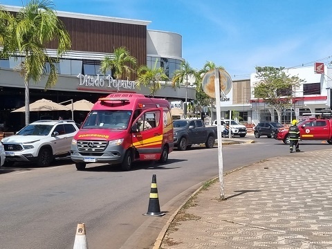 Princípio de incêndio é registrado em bar no centro da cidade
