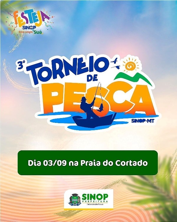 3ª edição do Torneio de Pesca terá premiação para participantes e escolha do rei e rainha do rio